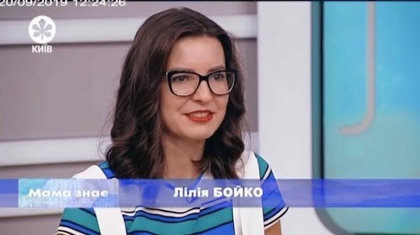 I'm in the program Mom Knows on the Kyiv TV channel