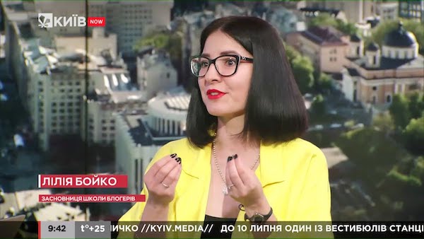 I'm talking about the design of Instagram on air of the morning show on TV Kyiv